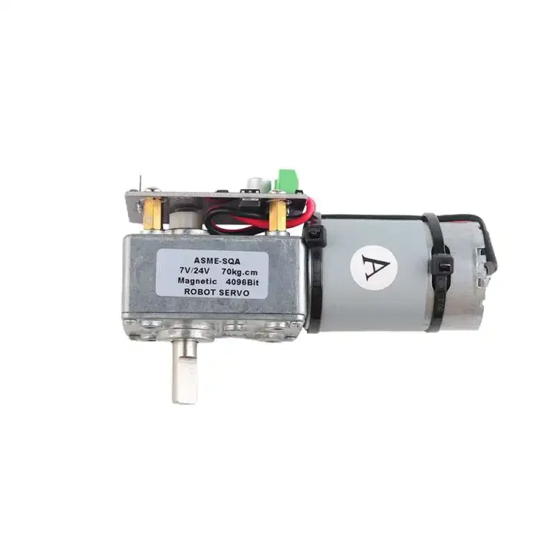 ASME-SQ Magnetic Encoder Servo 360 Degree 120KG 70KG Worm Gear Reduction Servo Motor for Robot Arm Valve Control