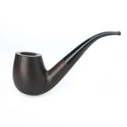 1Pc Ebony Wood Pipe Smoking Pipes Portable Smoking Pipe Herb Tobacco Pipes Grinder Smoke Gifts Black/Coffee