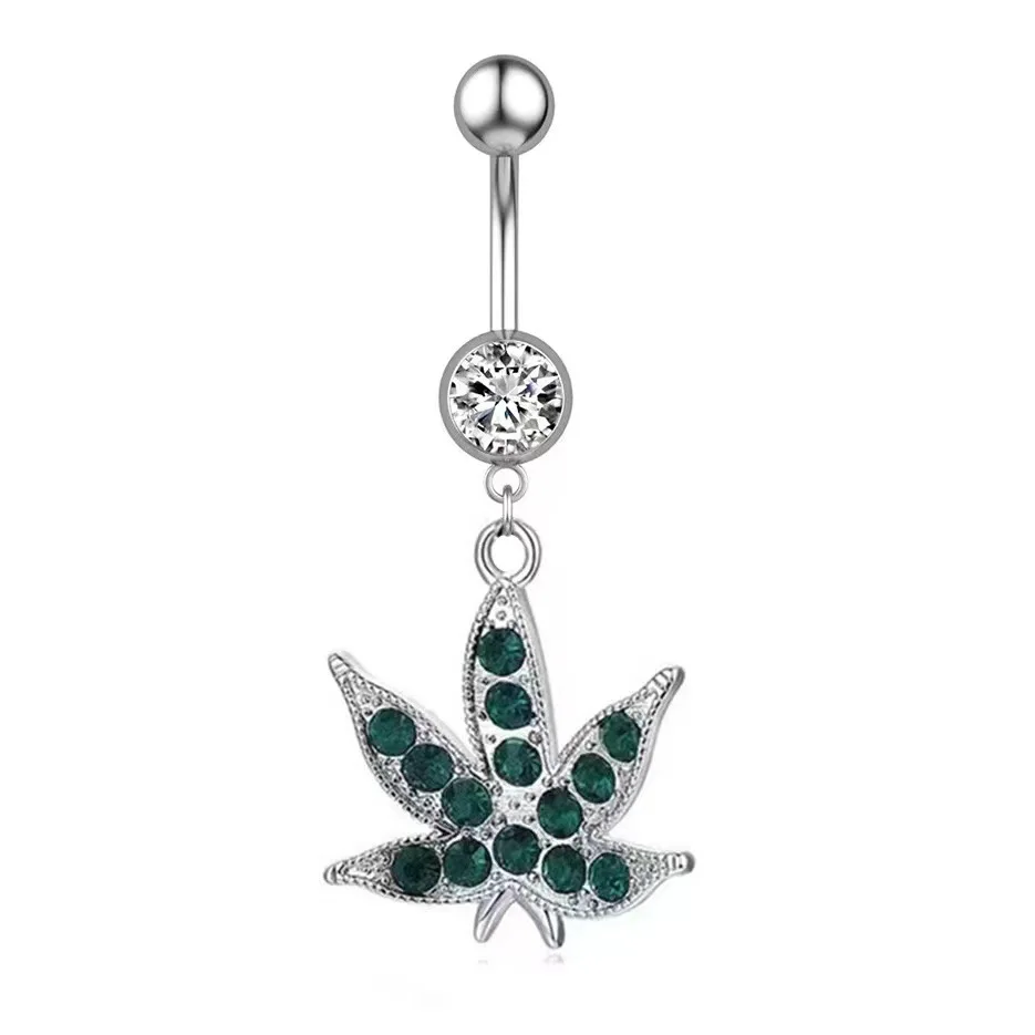 10pcs/lot Belly Button Rings Navel Jewelry  Zircon Belly Navel Ring Piercings seamoontattoosupply image 4