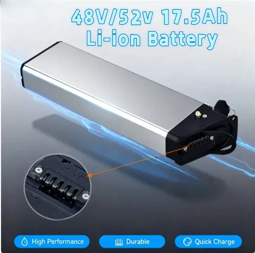 

Литий-ионный аккумулятор 48В/52В 17.5Ач для Engine X/EP2 Pro – в комплекте с зарядным устройством, совместим с двигателями мощностью 250Вт-1000Вт, надежная энергия для скутера.