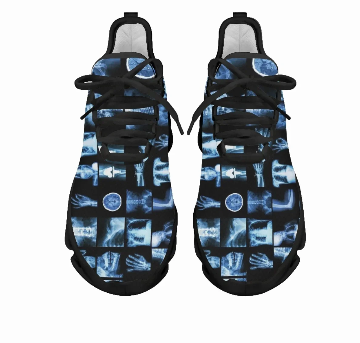 Fashion Mesh Sneakers Shoes Radiologic Technologist Blue Print Women Lightweight Flats Footwear Zapatillas Hombre