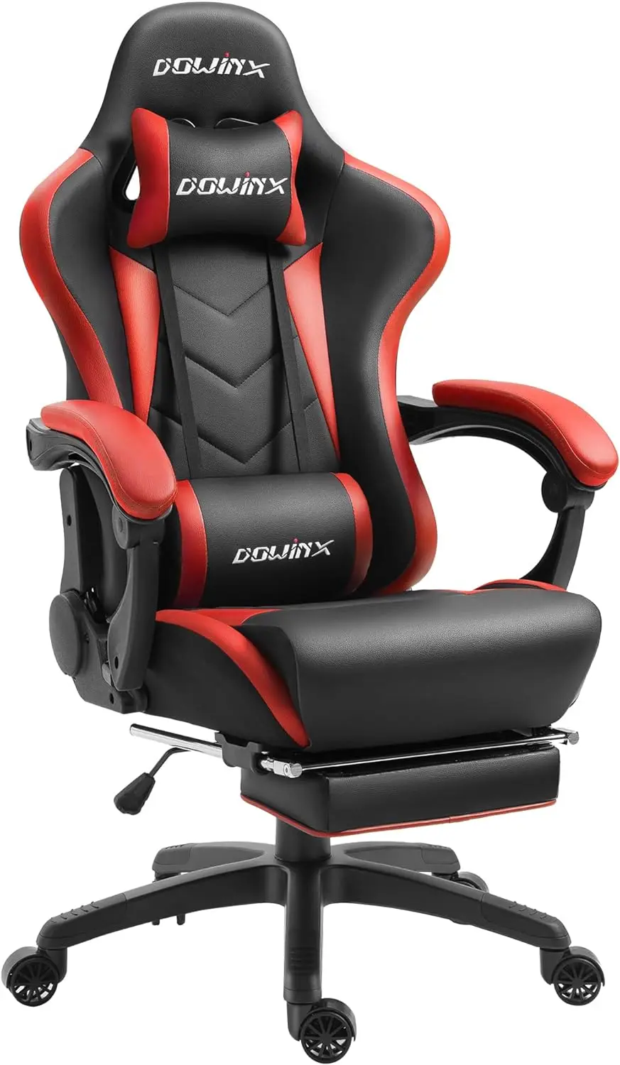 Dowinx Gaming Chair Ergonomic Racing Style Recliner with Massage Lumbar Support, Office Armchair for Computer PU Leather E-Sport