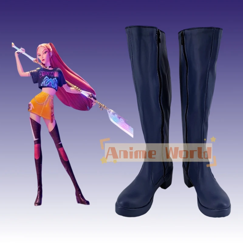 KPop Demon Hunters Mira Cosplay disfraz zapatos Anime carnaval fiesta Halloween botas personalizadas adultos niños zapatos botas
