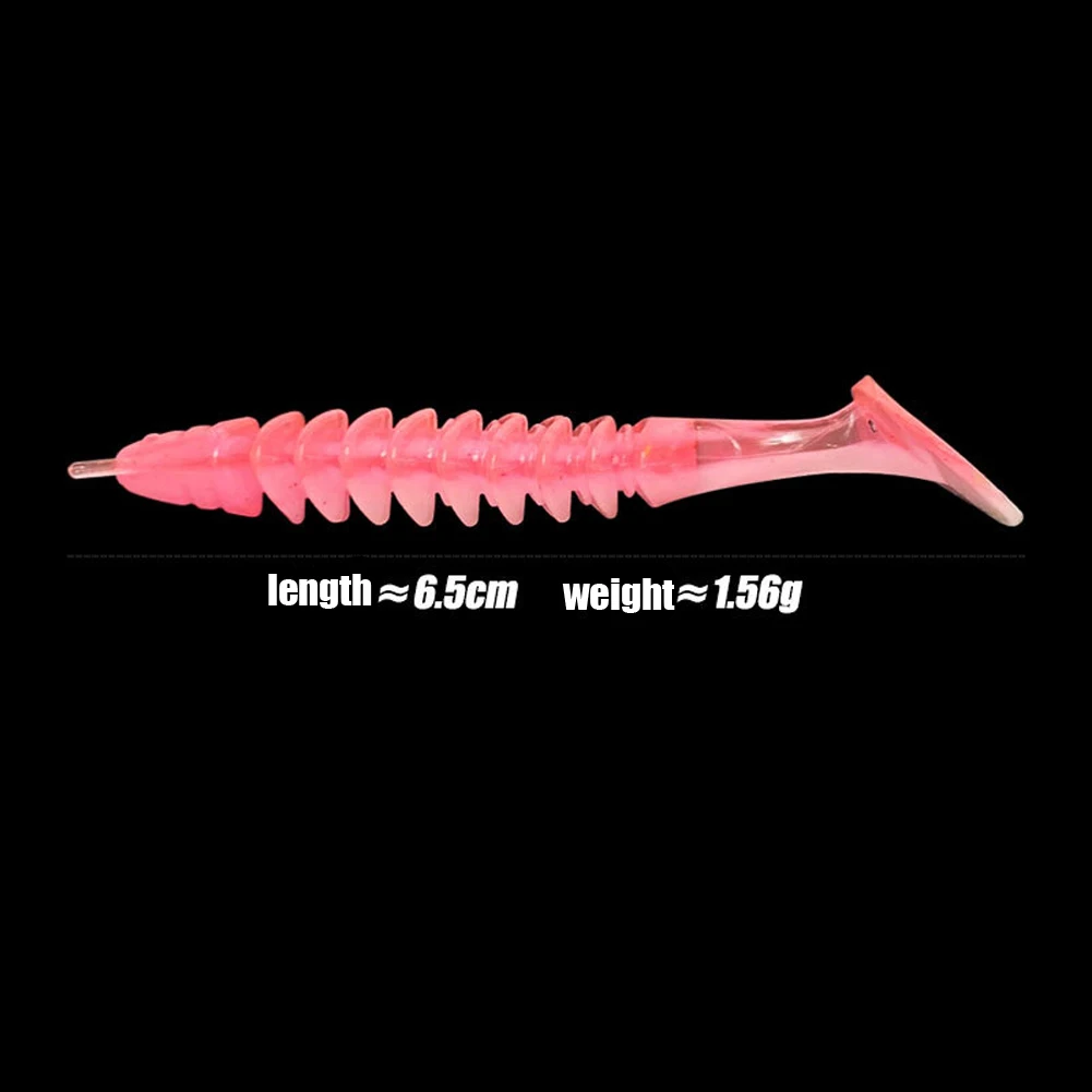 Larva Baits Worm Swimbait Fishing Lure Double Grooves High Quality Weight Larva Baits Worm Swimbait Length Note