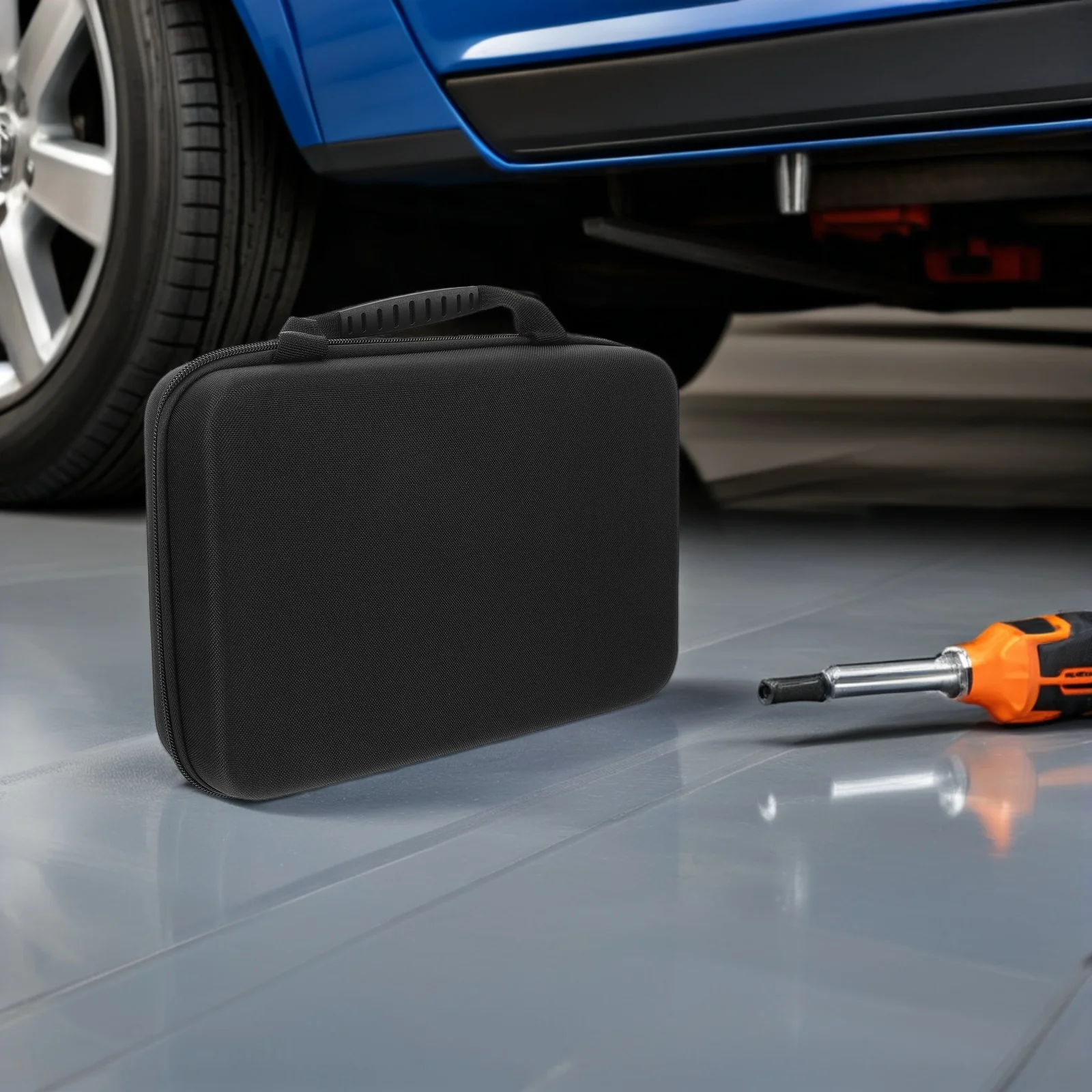 

Car Vacuum Cleaner Storage Bag Dustproof Eva Hard Case Portable Organizer for Earphones Chargers Data Cables Travel