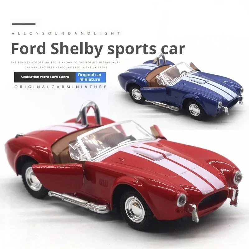 13CM 1:32 Scale Metal Alloy Classic Shelby Cobra 427 Classical Auto Car Model Diecast Vehicles Toys F Children Kids Gifts