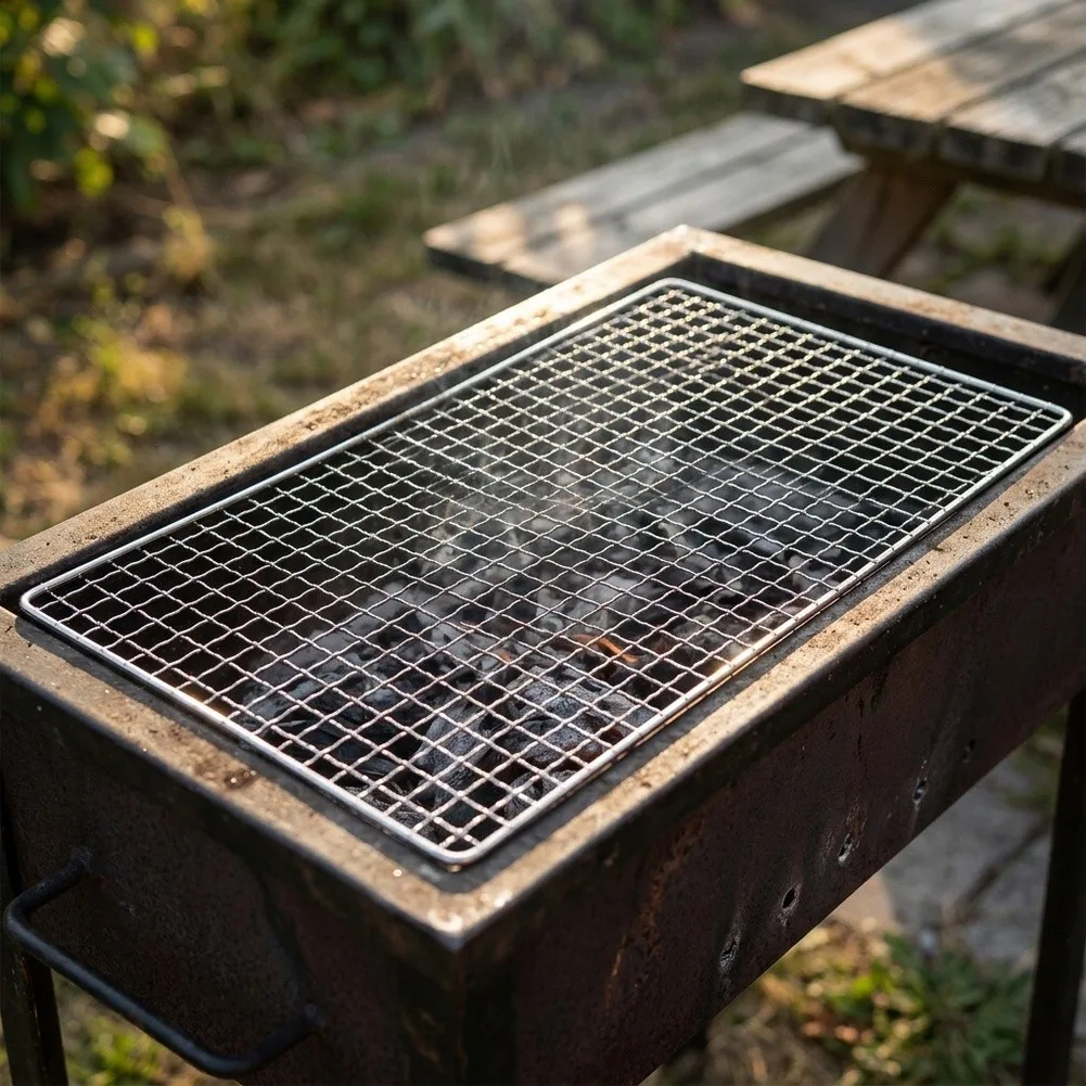 304 Stainless Steel Grill Grate Designed for Efficient Heat Transfer on For Charcoal Grills and Outdoor Meal Prep