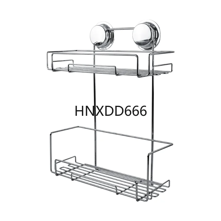 

Высококачественная душевая кабина из нержавеющей стали, 2-х ярусная присоска, стеллаж для хранения в ванной комнате, кухонный органайзер