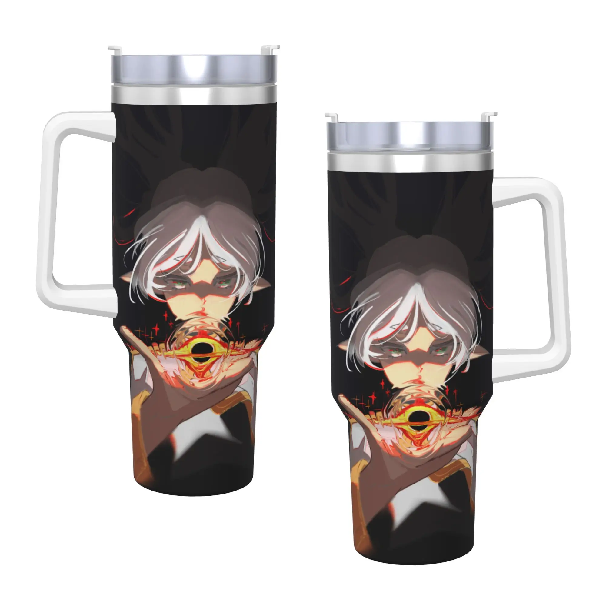 Stainless Steel Tumbler Frieren Beyond Journeys Mugs Cup  Cold Drink Heat Preservation 40oz Water Bottle Thermal Cups
