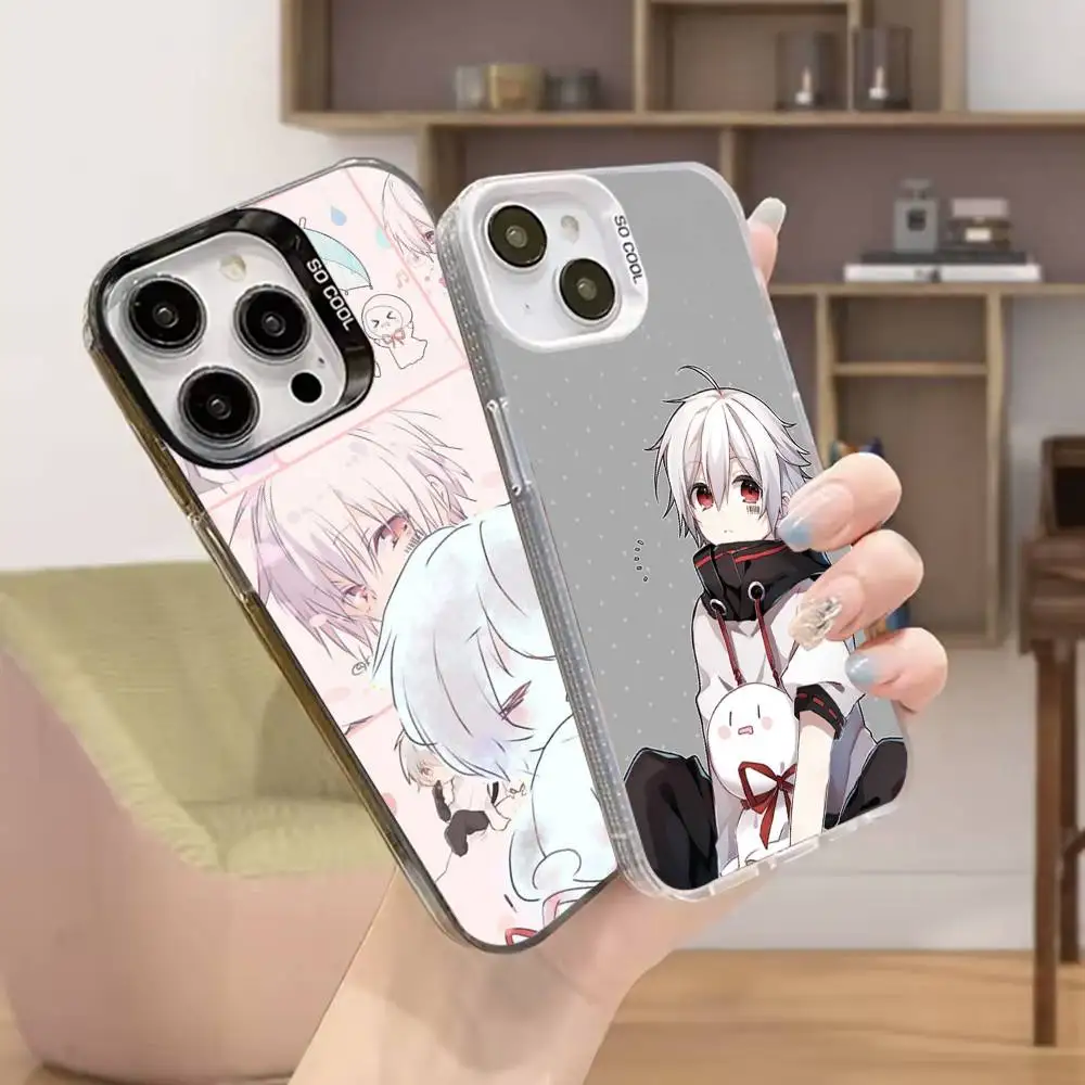

Anime M-Mafumafu Phone Case For iPhone 16,15,14,13,12,11,Mini,Pro,SE,MAX White Matte Shockproof Cover