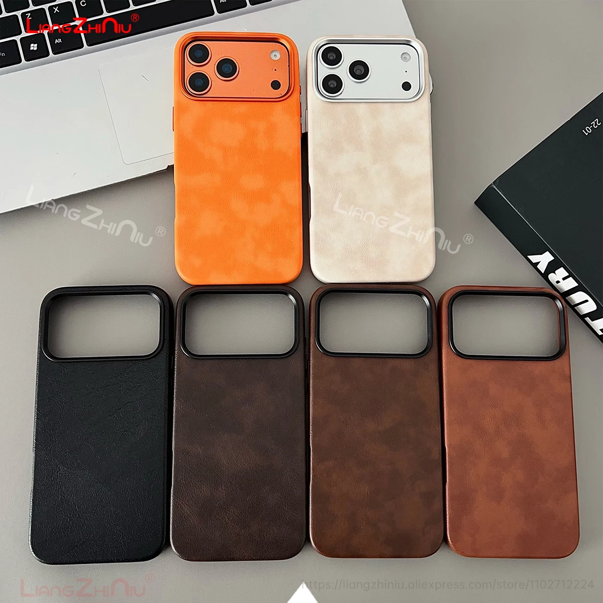 

Кожаный магнитный чехол для Iphone 17, 16, 15, 14, 13, Pro Max Magsafe с зарядкой, винтажный кожаный чехол Crazy Horse с узором из искусственной кожи