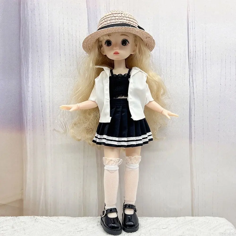 Mehrere Stile 10,5 cm Strohhut BOGEN Stylebow Kamera sitzende Puppen Zubehör süßes Design Cosplay Requisiten DIY Geschenk Modepuppen