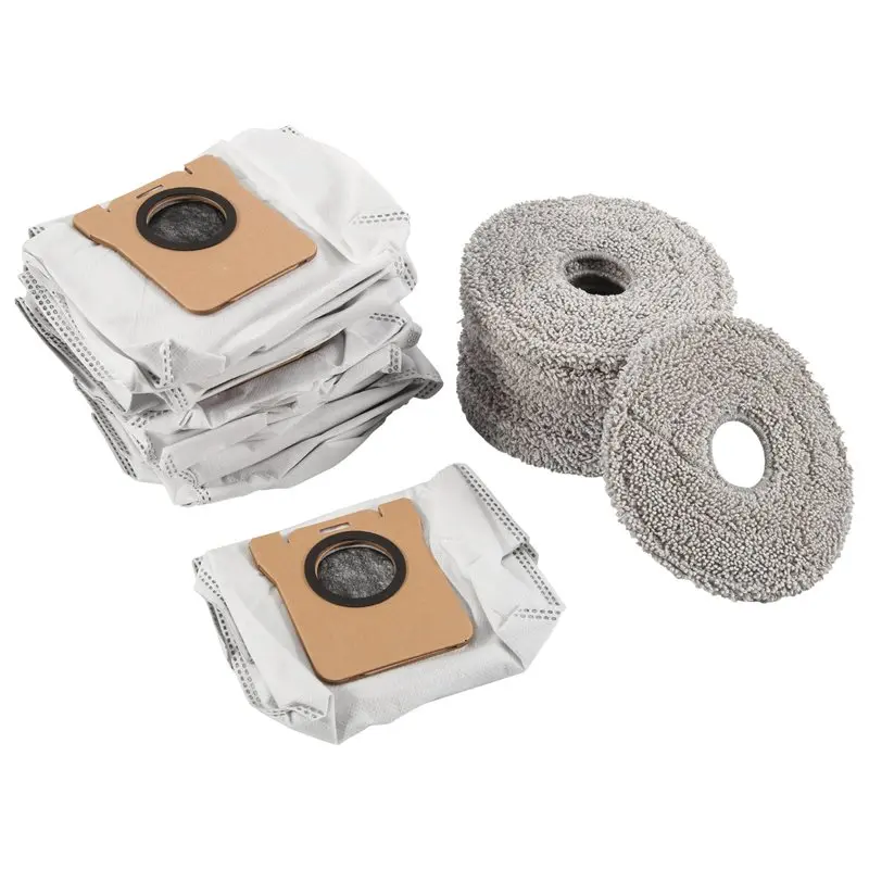 

A61I 20PCS Vacuum Dust Bag And Mop Cloth Set For Xiaomi Mijia M40 D110CN Vacuum Cleaner Replacement Parts
