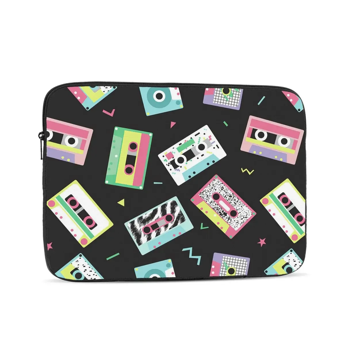 Colorful Music Audio Cassette And Cute Ornaments Pattern Computer ipad Laptop Cover Case Laptop Sleeve Bag Portable Cover