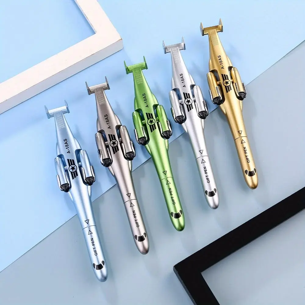 

Writing Supplies Aircraft Airplane Gel Pen Funny Fashion Helicopter Pen Rleaxing Foldable Deformation Toy Children's Day gift