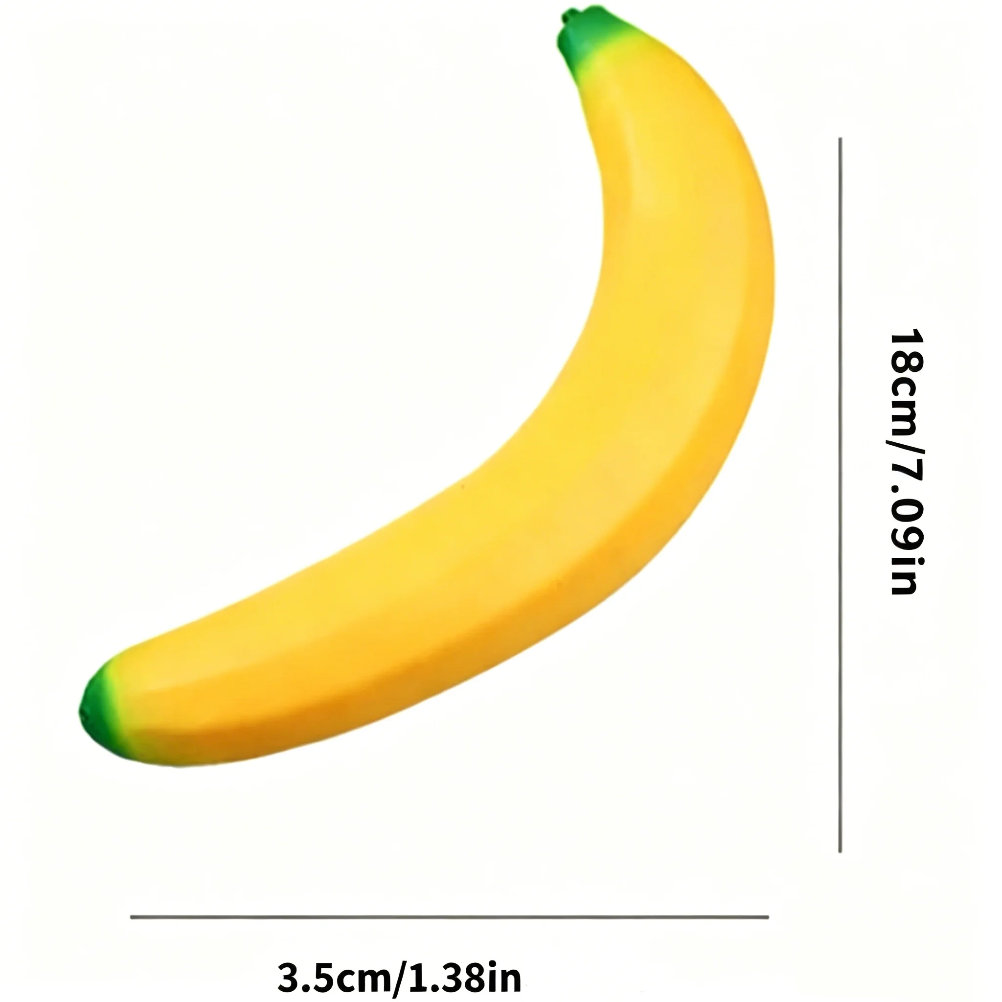 Squishy Banane Stressabbau-Geschenk Niedliche Quetschbare Schreibtisch-Deko zur Angstlinderung Flauschige Langsam Zurückfedernde Squishies Wohndekoration – Detail 1