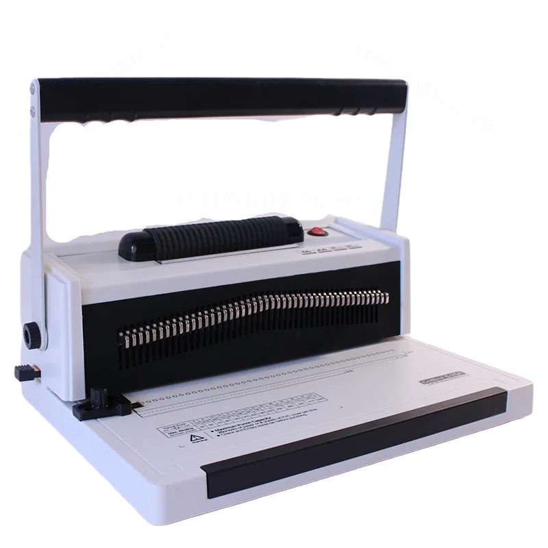 Electric Single Coil Binding Machine Spiral Punch Binder 4:1 Pitch 46 Holes Document Book Binding Equipment