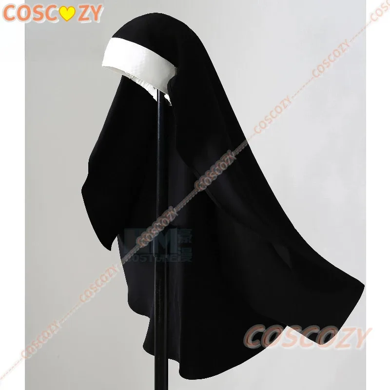 2025 11 مارين أزياء تنكرية قلادة شعر مستعار الموسم الأول 2 نساء فتاة راهبة موحدة كيتاجاوا فستان أسود الهالوين C