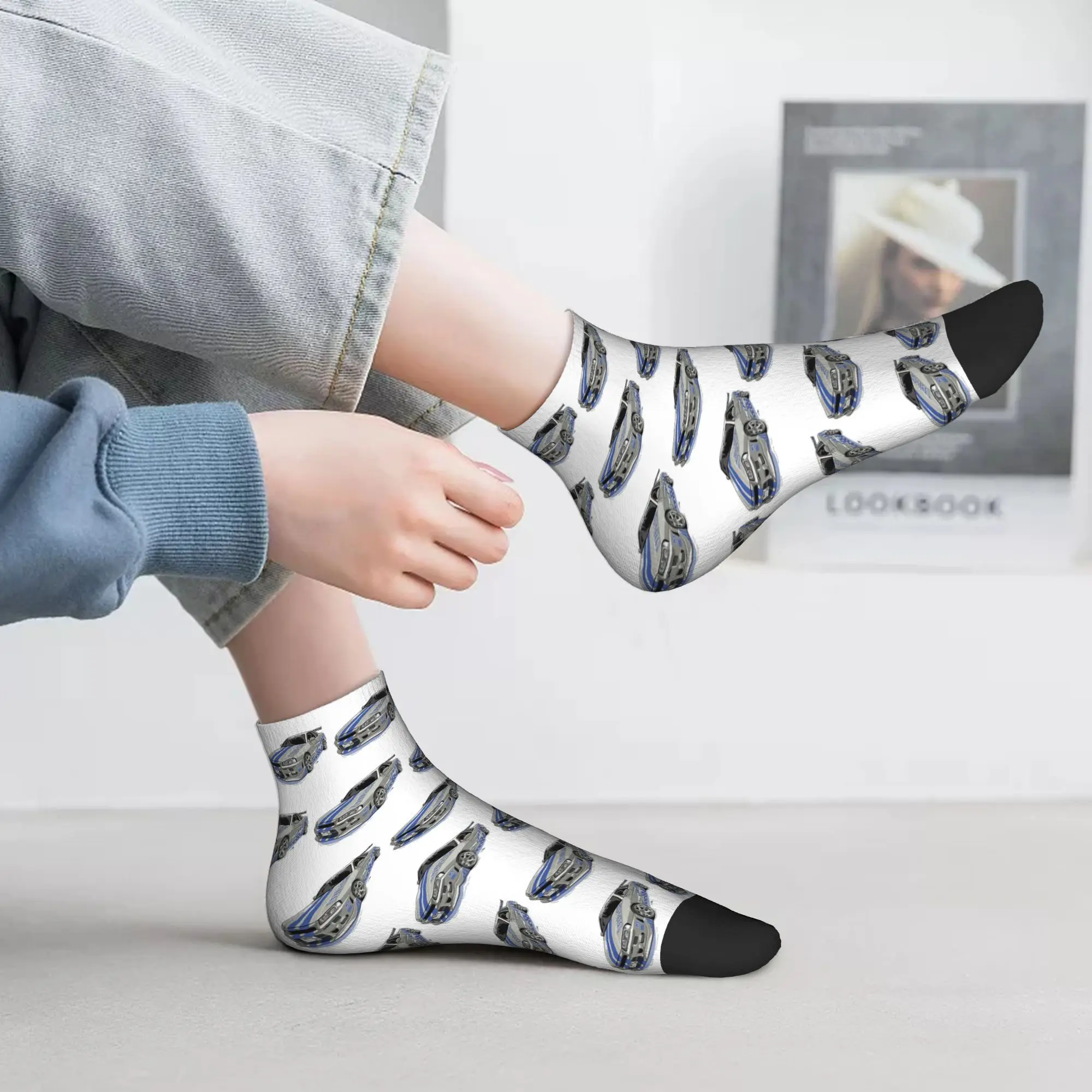 All Seasons Fast and Furious Skyline Socks Harajuku Super Soft Sport Middle Tube Socks Soft Funny Stockings for Men Women Gifts