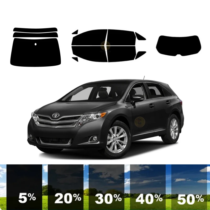 precut Removable Window Tint Film For Car 100% UVR 5%-35%VLT Heat Insulation Carbon ﻿For TOYOTA VENZA 4 DR SUV 2009-2016