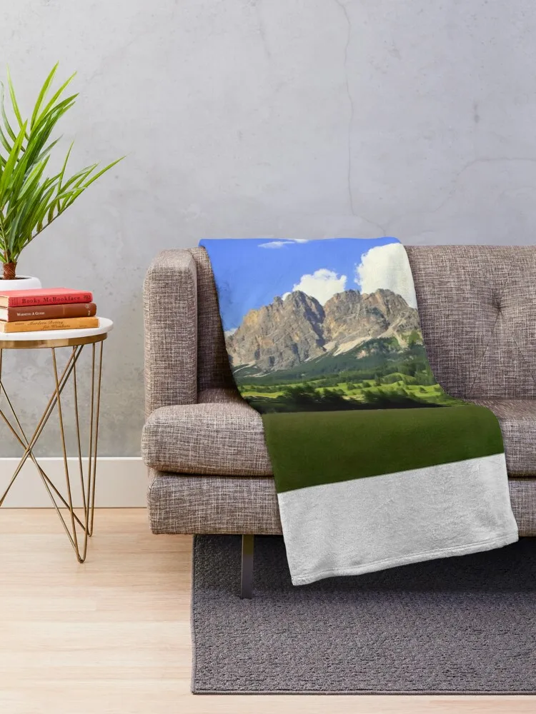 Dolomites in Cortina d'Ampezzo Throw Blanket Kid'S Soft Big Bed Blankets