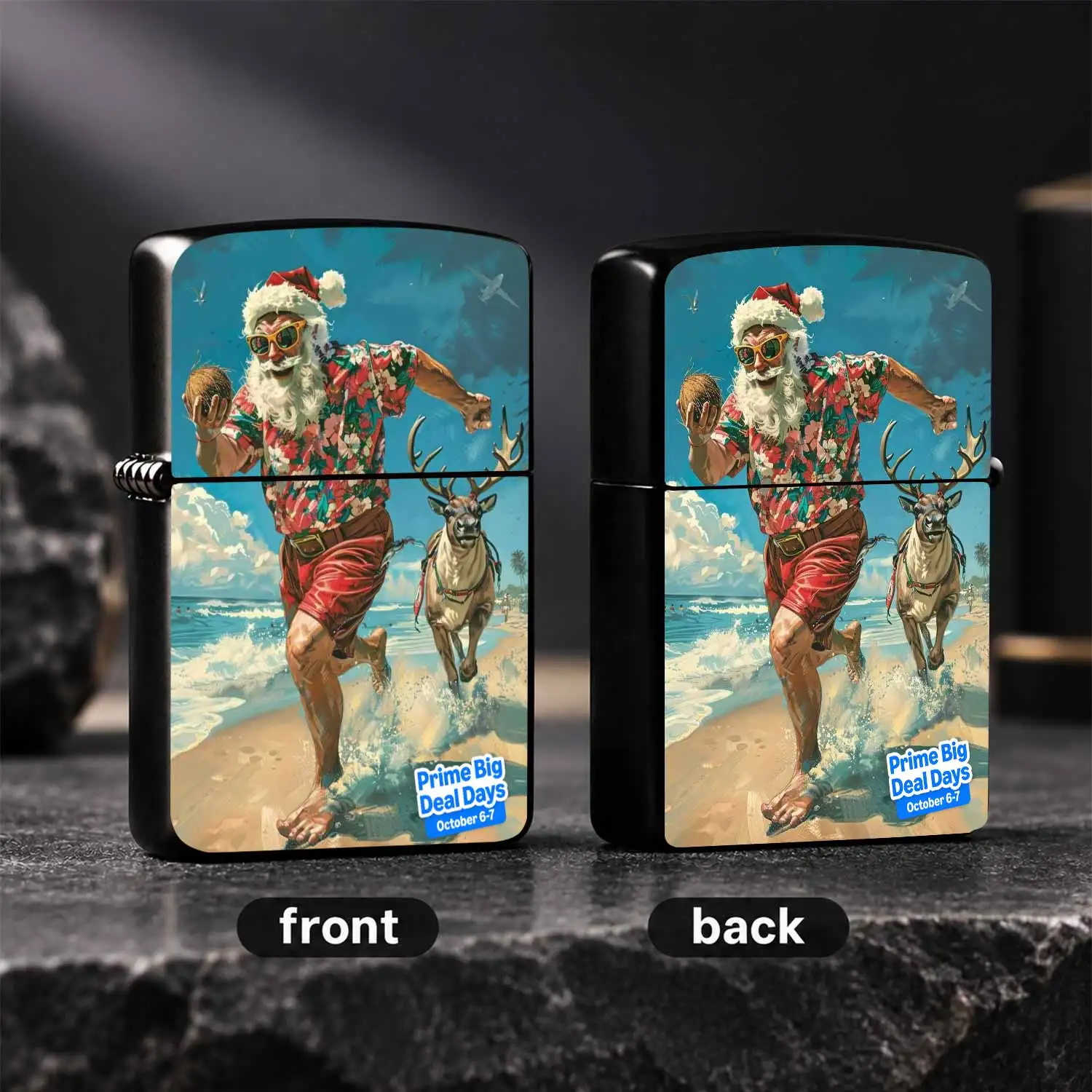 Creativereindeer Beach Themed Lighter, Portable Decorative Igniter For Daily Outdoor Use, Exquisite Holiday Gift For Friends, Collectible Stylish Accessory For Party Home Decoration, Prime Big Deal Days E A Humorous And Interesting Lighter