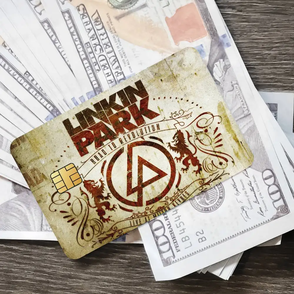 Band L-LInkIn P-PaRk-K Poster Kreditkarten-Haut-Aufkleber für Bankzugang, Schutzfolie, Aufkleber, Überraschungsgeschenk – Detail 3