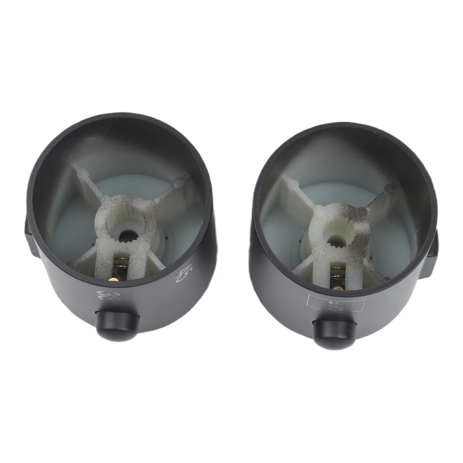For Thermostatic Faucet Knob Replacement For Round Rod Valves With Top Bottom Water Outlets ABS Plastic Black Silver Options