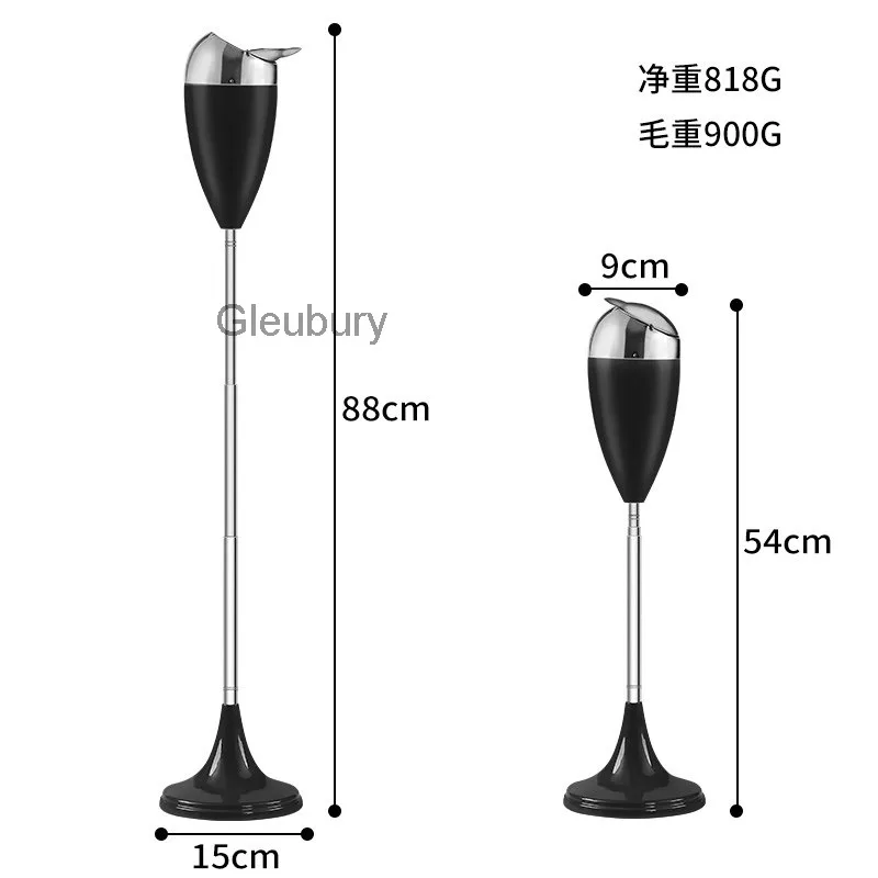 Large Adjustable Height Ashtray Fashionable Floor Ashtray for Living Room Office Home Decor