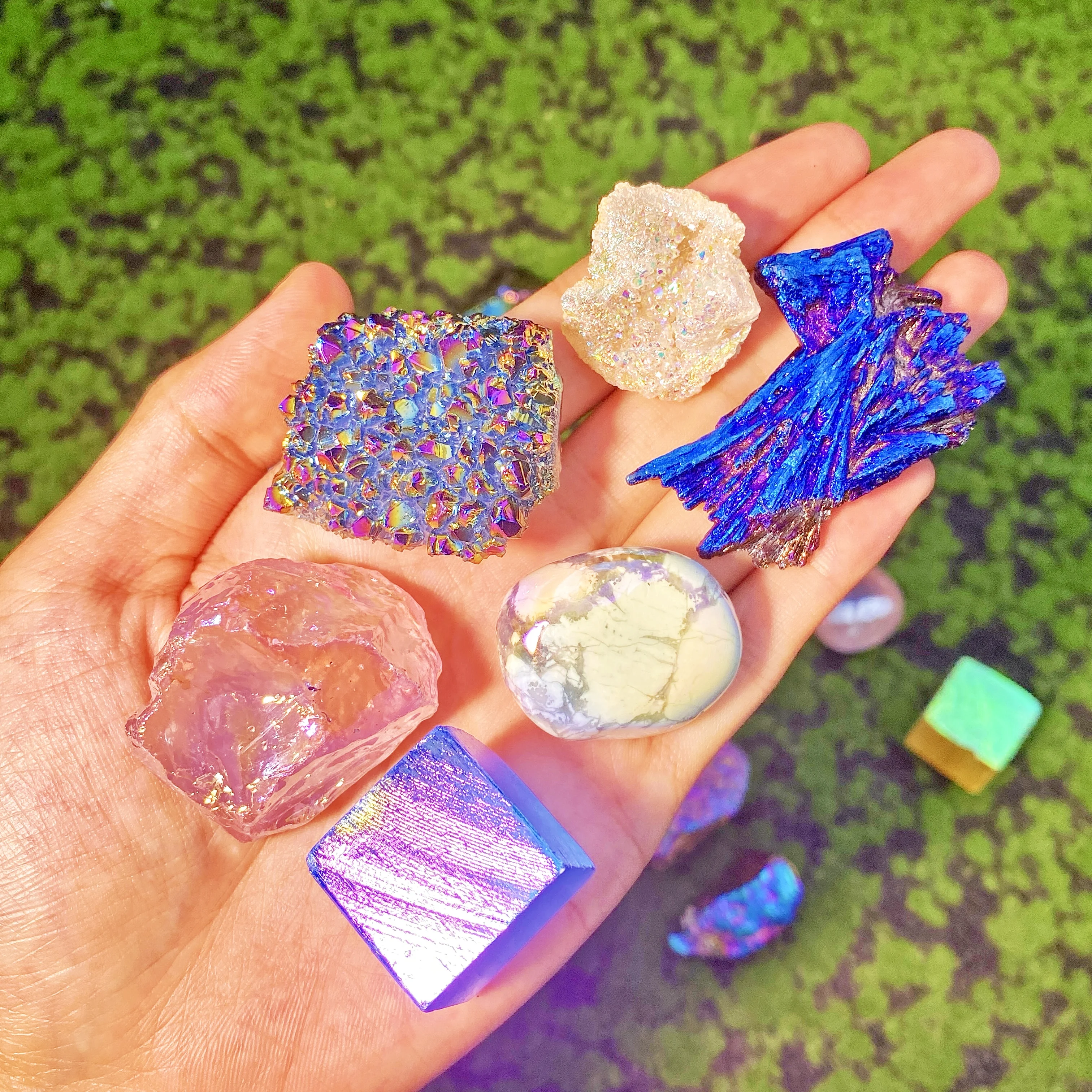 Mystery Box 100g/300g/500g Mixed Aura Raw Stone And Tumble Stone Blind Box,Exciting,Raw Stone And Tumble Stone Random Selection