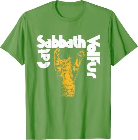 Cat Sabbath Lustiges Katzen-T-Shirt Y2k Kitty Dad Grafik-Bekleidung Humor Sarkastischer Witz Spruch-T-Shirt Weiche Baumwolle Kurzarm-Kleidung – Detail 9