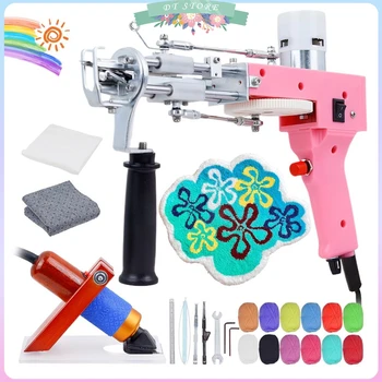 tufting Gun Starter kit - Tapijtmaakset met speciale opbergdoos, Tapijttufting Gun 2-in-1 kit met tuftingdoek en tufting