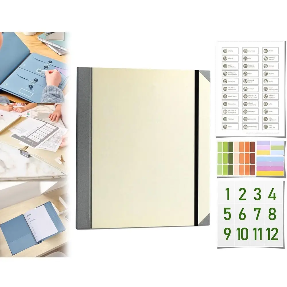 

Loose Leaf Binder In Case I Go Missing Binder Labels Quick and Easy Storage Folio Folders with Pockets Keep Documents Safe