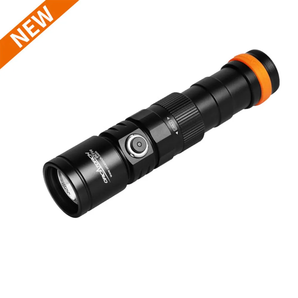 orcatorch dc710 3000 lumens poderosa lanterna subaquatica profissional lanterna de mergulho recarregavel led luz de tocha de mergulho 01