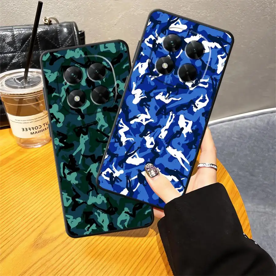 Soft Back Phone Cover Case for Xiaomi Redmi Note 11 13 12 Pro Plus 10 9 8 Pro 10S 11S 12S 9s Camouflage Pattern