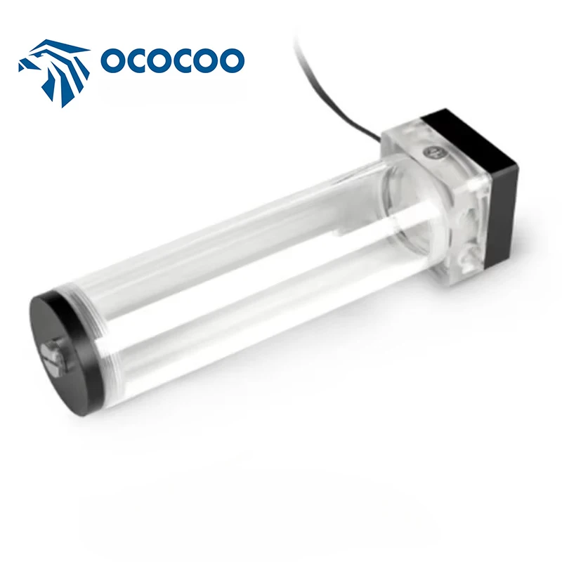 

OCOCOO Pc Water Cooling Filter 65 130mm 190mm Water Cooling Pump DC12V G1/4 Thread Water Cooler Reservoir DIY For beauty Devices