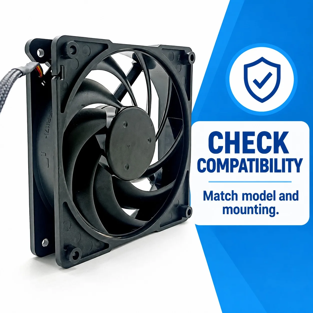 FA12025L12LPP PC Case Cooling Fan 120x120x25mm 12025 12V 0.3A 2600RPM PWM 4-Pin