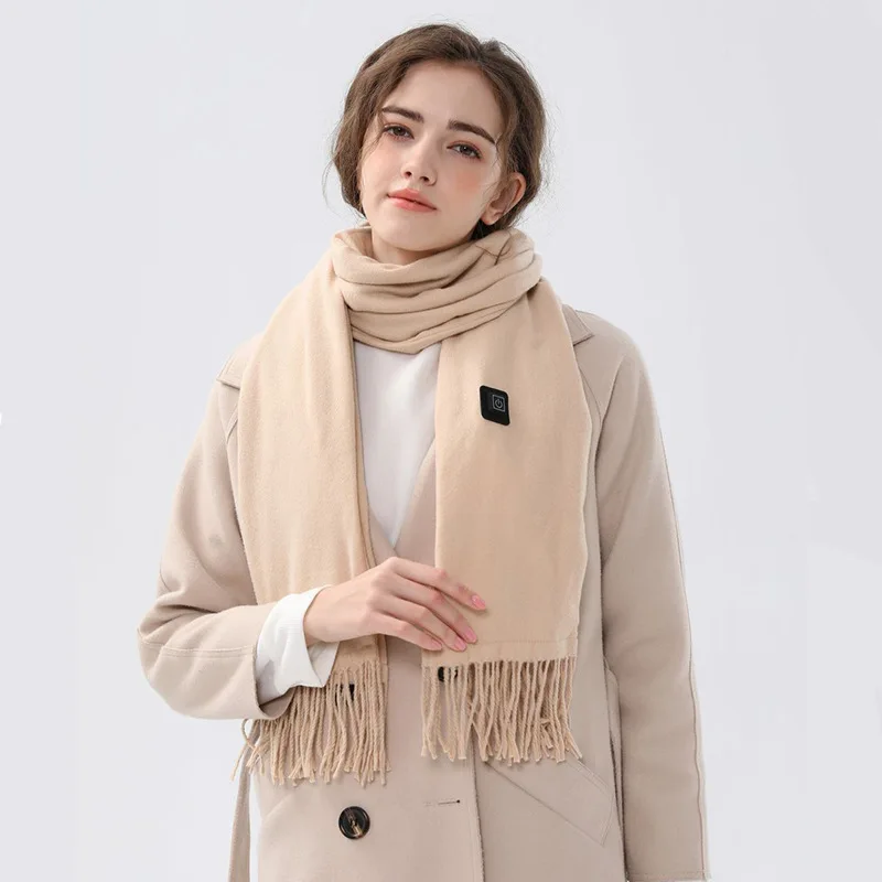 

Heating scarf solid color smart electric scarf women's cross-border Amazon new heating scarf winter outdoor