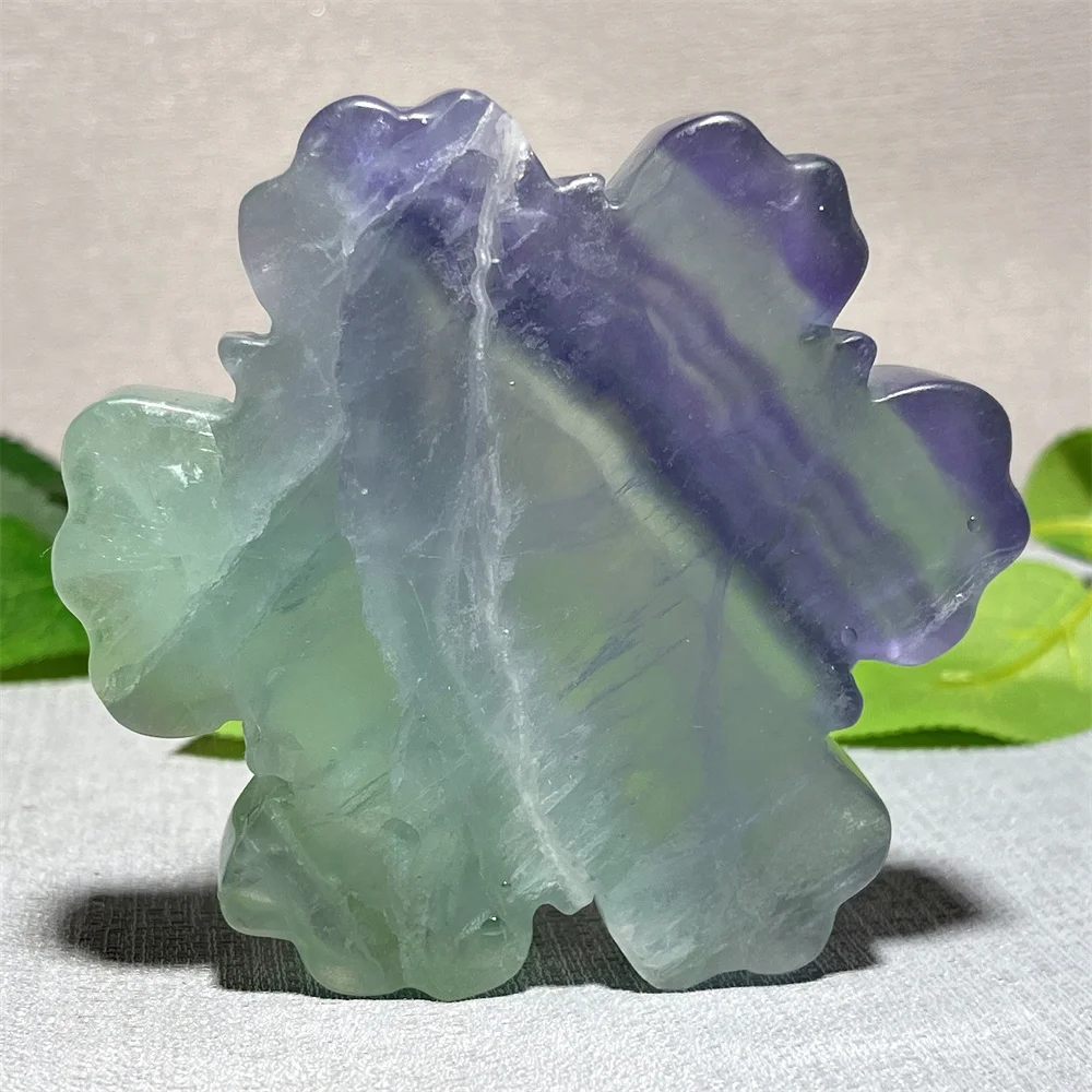 

Snowflake Fluorite Stone Quartz Carving Stone Quartz Heart Specimen Reiki Gemstone Healing Minerals Witchcraft Home Decoration