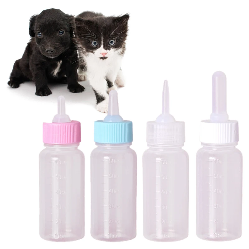 Pet Milk Feeding Bottle Silicone Nipple Baby Hamster Newborn Cat Nursing Drinking Bottle Kitten Puppy Small Animals Feeding Tool