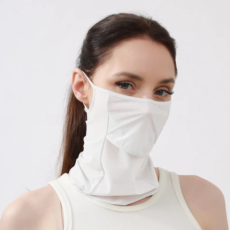 

Breathable Ice Silk Face Scarf Outdoor Sports Anti-uv Face Mask Head Scarf With Adjustable Buckle Driving Riding Hiking Hunting