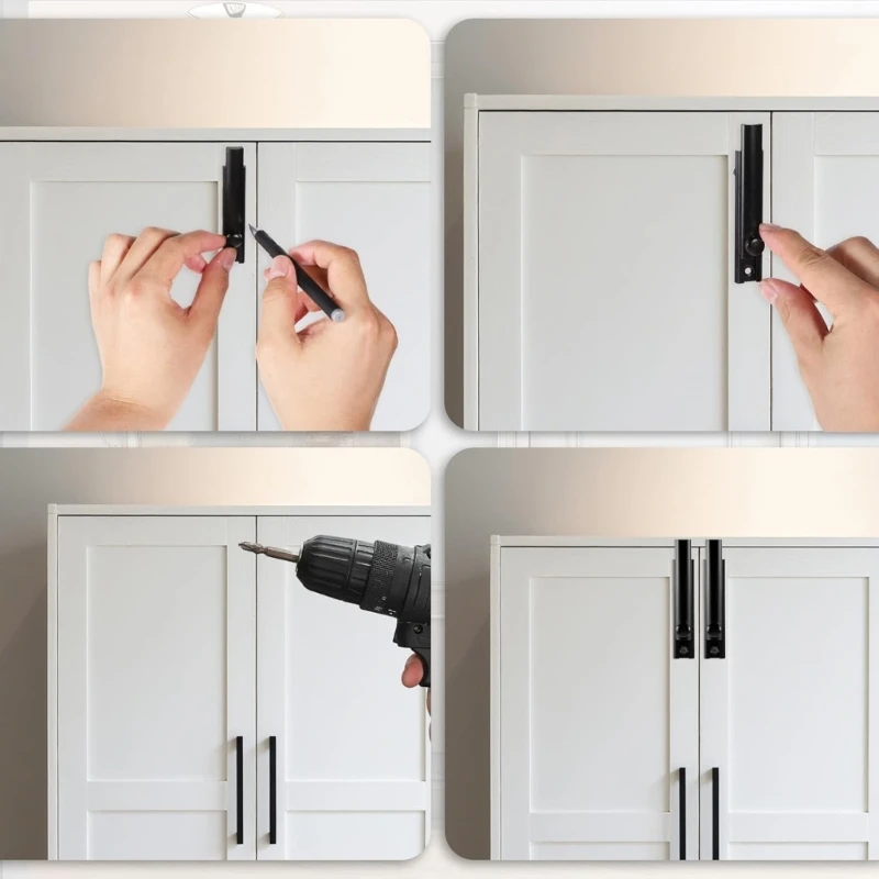 

Sliding Bolt Lock Iron Vertical Horizontal Mounting for French Barn Door Use
