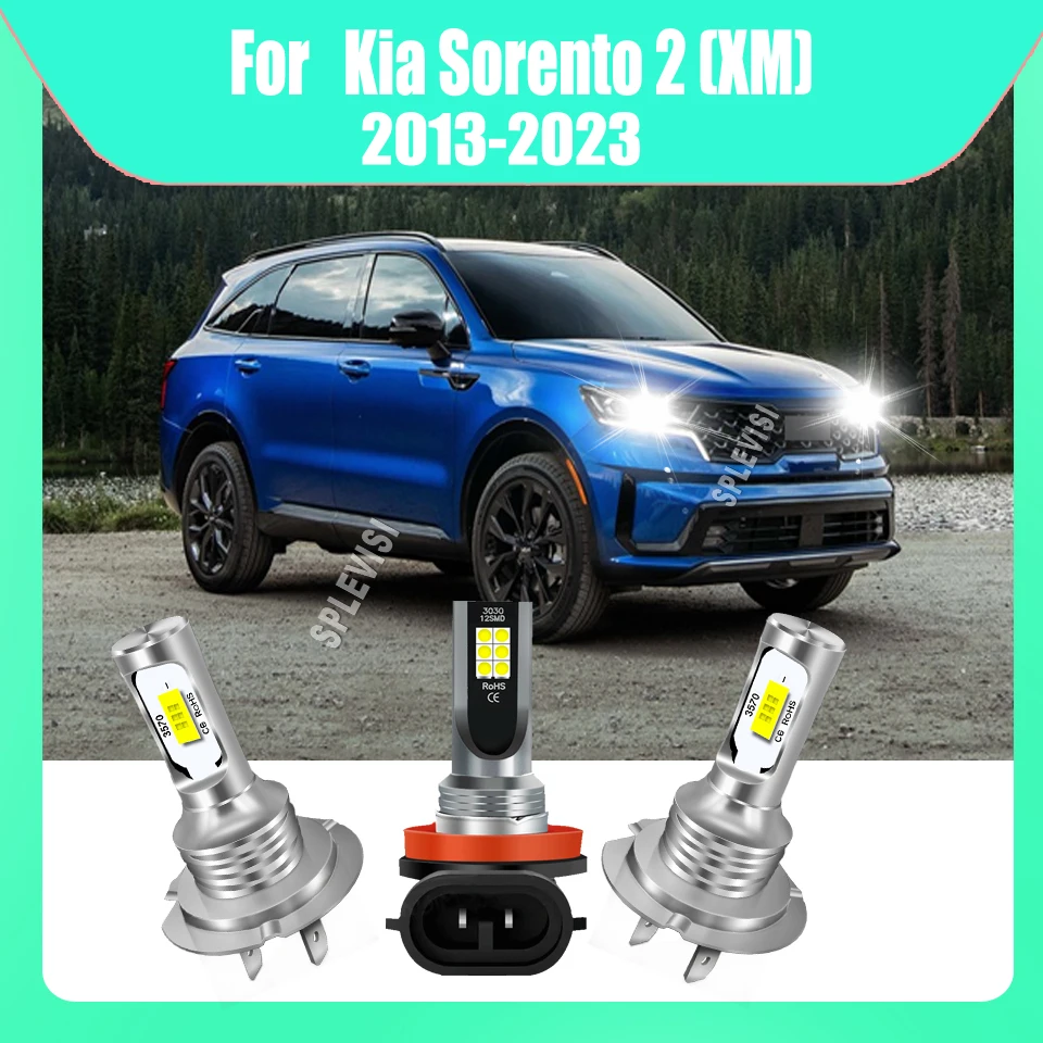 

H7 h7 H11 Светодиодные фары дальнего ближнего света, противотуманные фары, защита от перегрева для Kia Sorento 2 (XM) 2013 2014 2015 2016 2017 2018 2019-2023