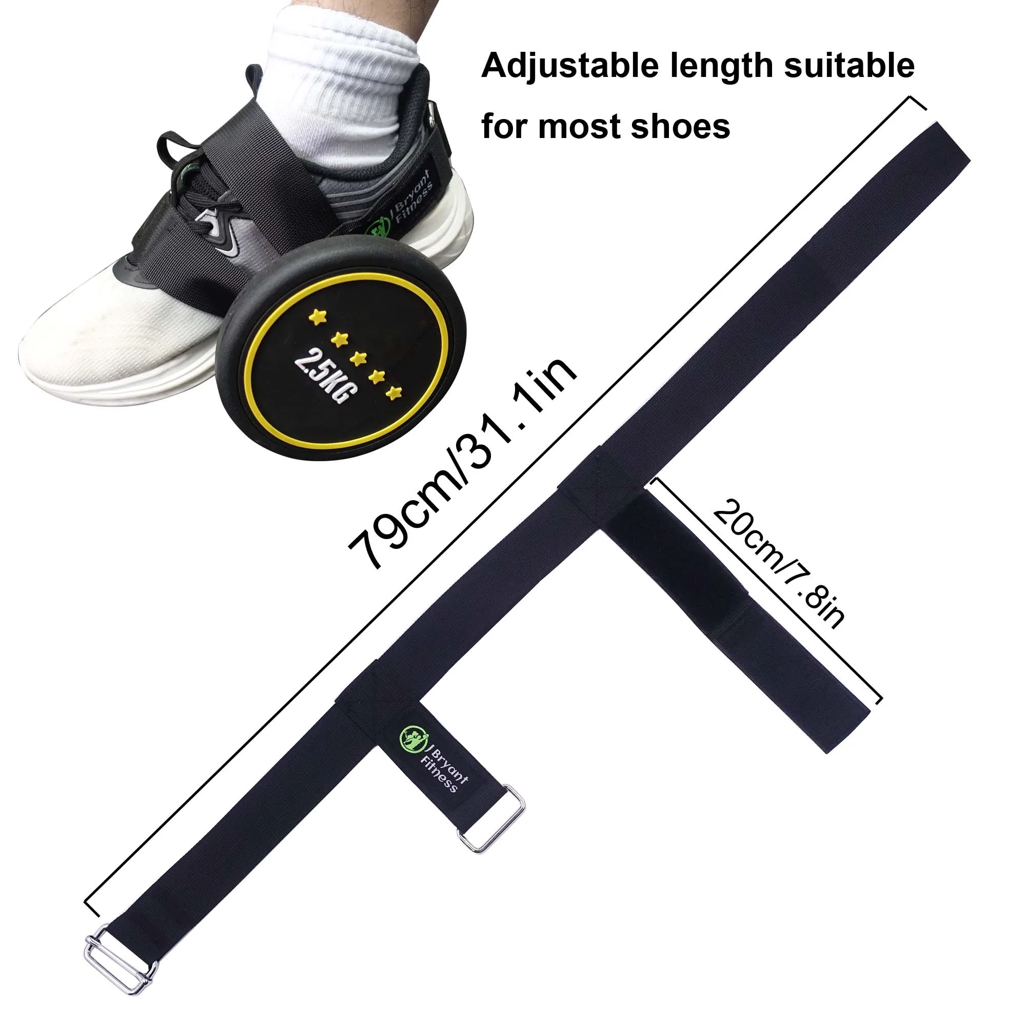 Dumbbell Ankle Strap Foot Strap Leg Muscle Strengthen Training Calves Shins Workout Tibialis Trainer Dumbbell Webbing