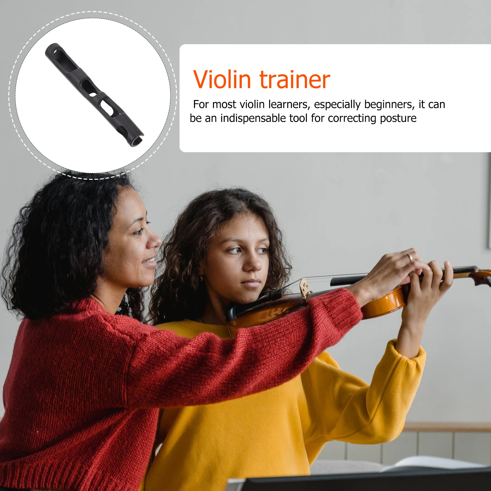 

Rubber Bow Straightener for Violin Beginners Practical Posture Corrector Kids Adult Musical Instrument Grip Tool