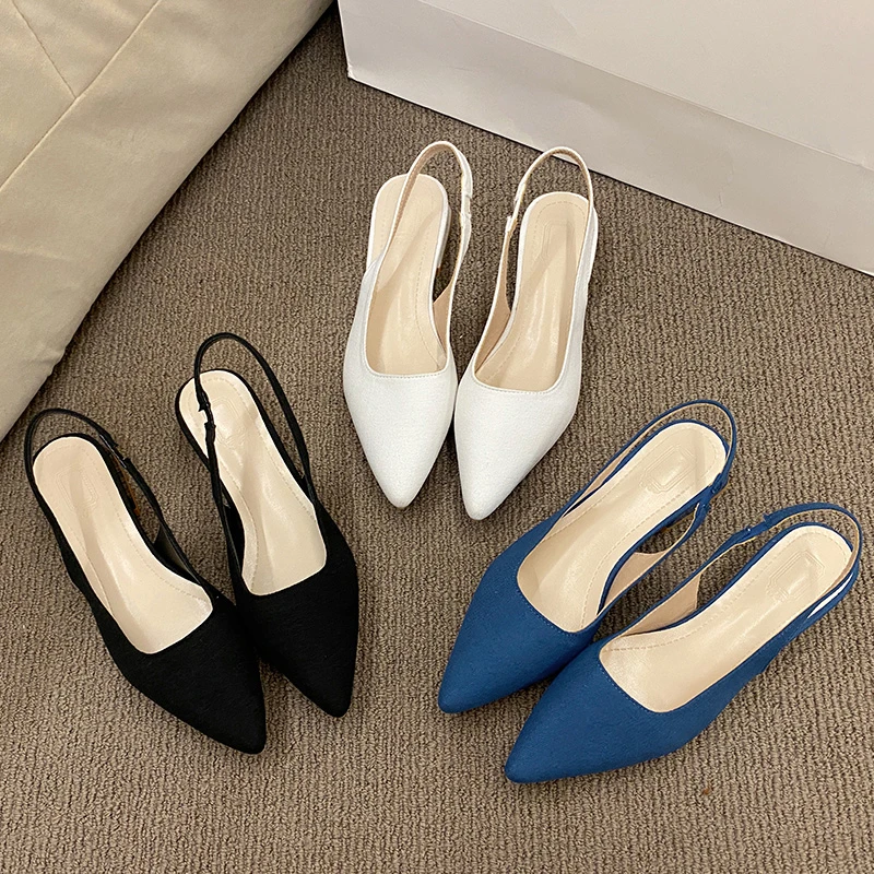 Slippers Women Summer New Toe Over Indoor Sandals Square Toe Solid Flat Shoes Fashion Beach Adult Sandals