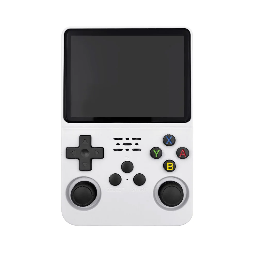 The console features a screen described as an IPS display.