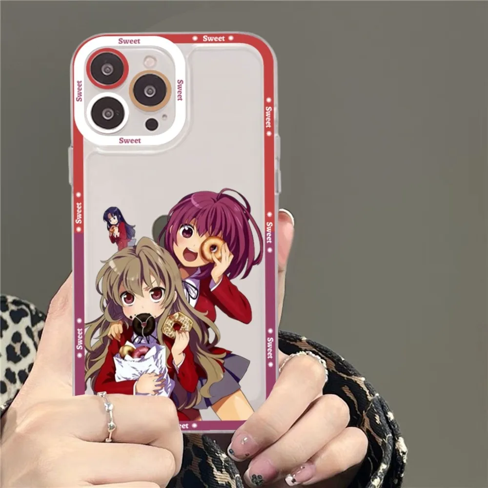 Toradora Taiga Aisaka anime Phone Case For iPhone 15 11 12 13 14 Mini Pro Max XR X XS TPU Clear Case