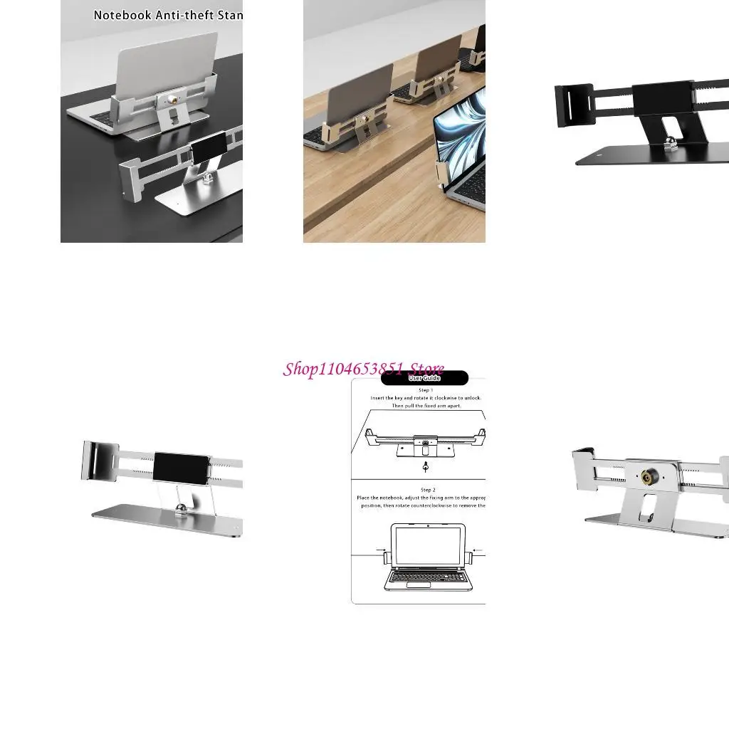 support-d'ordinateur-en-aluminium-support-lecture-multifonctionnel-livre-sureleve-abaisse
