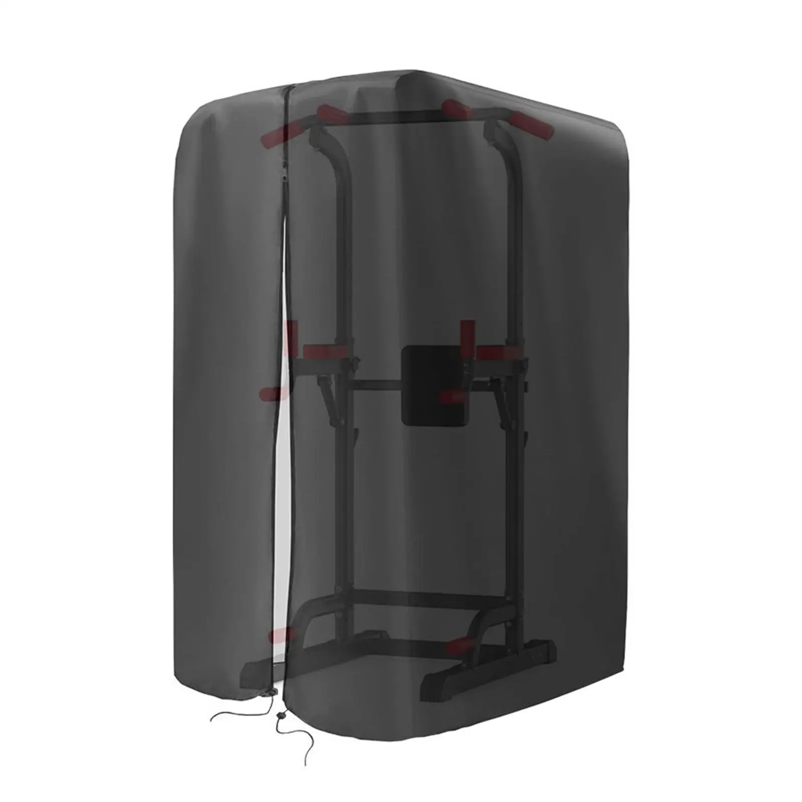 

Чехол для стойки для тяжелой атлетики с водонепроницаемой молнией, черный аксессуар для оборудования для силовых тренировок, пыленепроницаемый